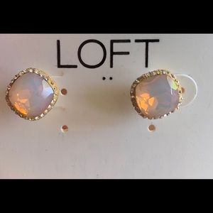 Studded crystal and resin gumdrop earrings